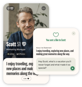 Example message to a eharmony profile