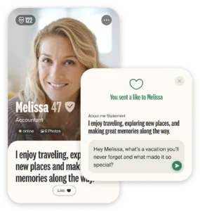 Example message to a eharmony profile